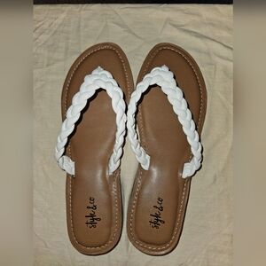 Style & Co Braided Sandal Size 7 NWOB